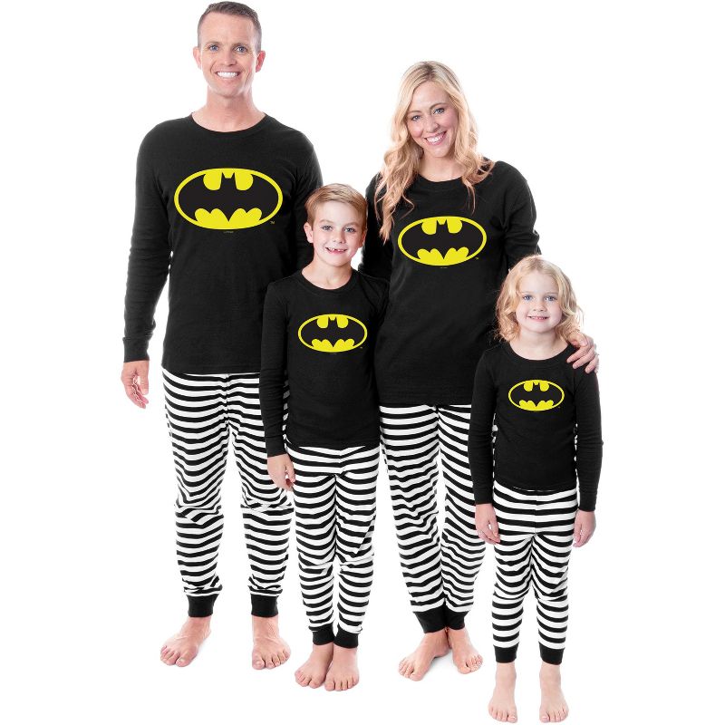 DC Comics Batman Classic Logo Tight Fit Cotton Matching Family Pajama Set, 4 of 5