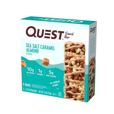 Quest Sea Salt Caramel Almond Snack Bar - 5ct/7.6oz