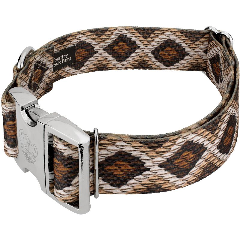 Country Brook Petz 1 1/2 Inch Premium Rattlesnake Dog Collar, 4 of 7