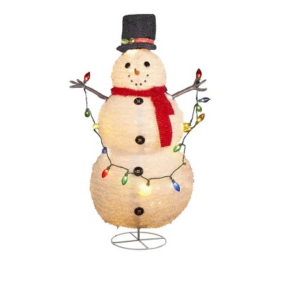 Kurt Adler 48" Lighted Collapsible Snowman