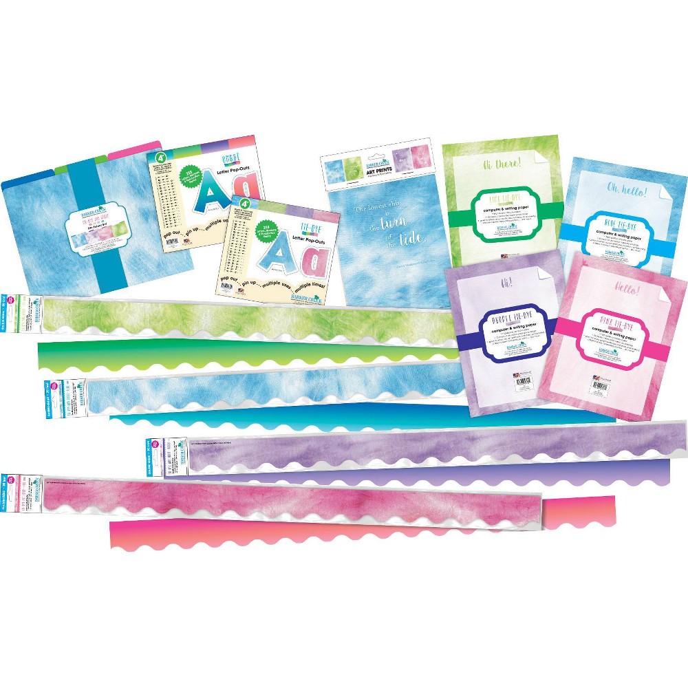 Photos - Dry Erase Board / Flipchart Barker Creek Tie-Dye and Ombre Curated Collection Set 778pc per Set