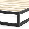 6" Modernista Low Profile Metal Platform Bed Frame Black - Mellow - image 4 of 4