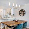 LNC Trend 4-Lights 32" Modern Linear Kitchen Island Pendant  Lights, Matte Gold with 4 Frosted Cylinder Glass Shades - 4 of 4