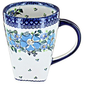 Blue Rose Polish Pottery K06 Galia Large Coffee Mug - 1 of 2