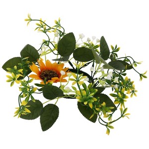 YIYIBYUS Sunflower Candle Ring, 6PCS Candle Ring, Artificial Sunflower Candle Ring - 1 of 4
