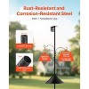 Munora 92" Tall Bird Feeding Station - 4-Hook Wild Bird Feeder Stand with Squirrel Guard, Adjustable Height Pole for Outdoor Gardens - 2 of 4