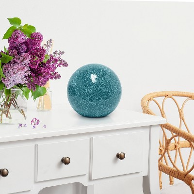Creekwood Home 8" Crystal Mosaic Patchwork Dome Table Lamp