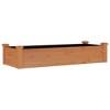 vidaXL Garden Raised Bed with Liner Brown 47.2"x17.7"x9.8" Solid Wood Fir - 2 of 4