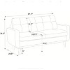 APRILSOUL 67.7" Wide Mid-Century Modern Upholstered Tufted Loveseat Sofa With Wooden Legs - 4 of 4