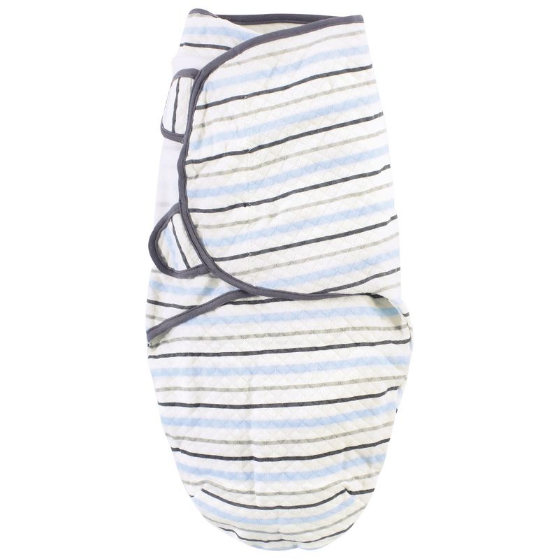 Hudson Baby Infant Boy Quilted Cotton Swaddle Wrap 3pk, Royal Safari, 0-3 Months, 6 of 7
