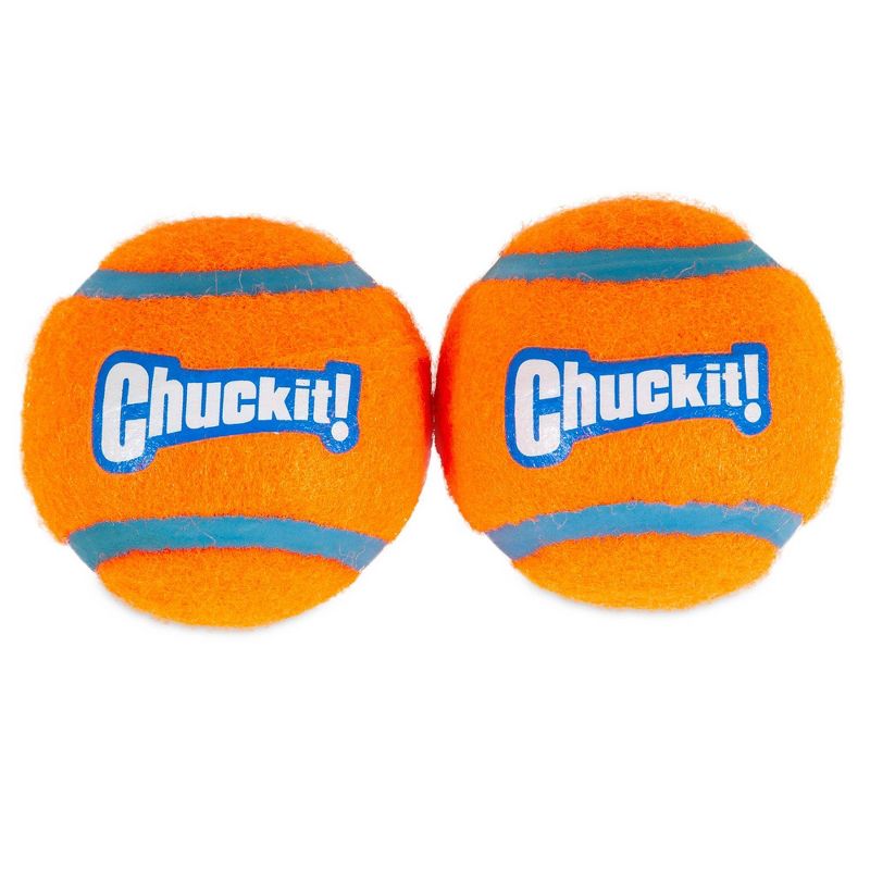 Chuckit! 2pk Tennis Ball Dog Toy - Orange &#38; Blue - S, 3 of 5