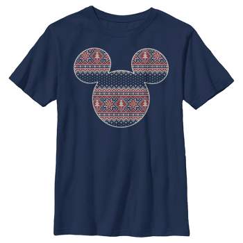 Boy's Mickey & Friends Christmas Print T-Shirt