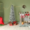 NicBex 9ft Unlit Snow Flocked Artificial Christmas Tree Hinged Slim Tree with 1084 Branch Tips for Home Office - 4 of 4