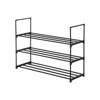 Karl Home 3-Tier Black Iron Pipe 35.59in. W Shoe Rack - 3 of 4