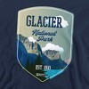 Men's Glacier National Park Illustrated Landscape Crewneck Sweatshirt - 2 of 4