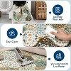 Washable Vintage Floral Rug Non Slip Low Pile Rug Soft Distressed Throw Floor Cover Foldable Indoor Carpet for Living Room Bedroom Playroom Nursery - 3 of 4