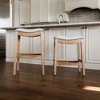 Maven Lane Adrien Backless Saddle Kitchen Stool - 4 of 4