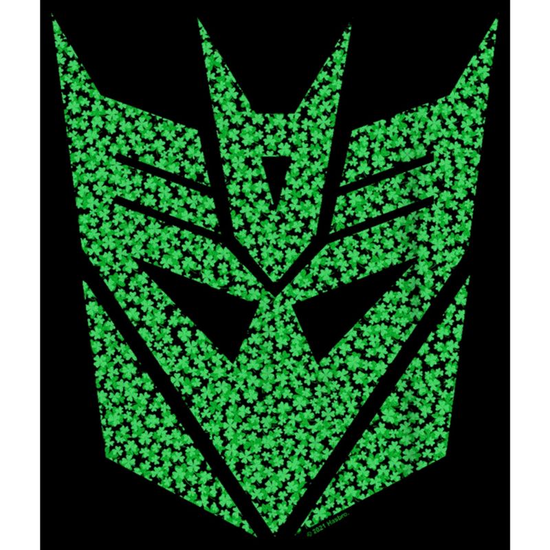 Boy's Transformers St. Patrick's Day Cloverfield Decepticon Logo T-Shirt, 2 of 6