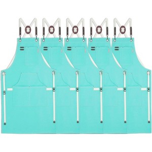 Heavy-Duty Multi-Pocket Canvas Apron - for Gardening, Painting, BBQ, Carpentry & More, Adjustable Sizes M to XXL for All Professions - 1 of 4