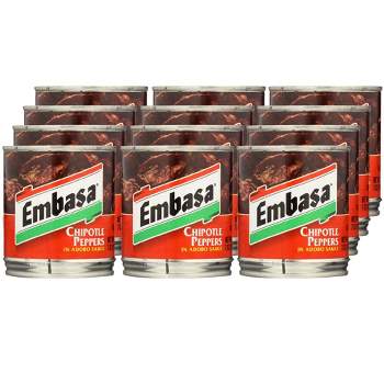 Embasa Chipotle Peppers in Adobo Sauce - Case of 12/7 oz