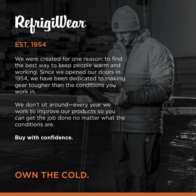RefrigiWear Enhanced Visibility Quilted Water-Repellent Insulated Jacket, 6 of 8