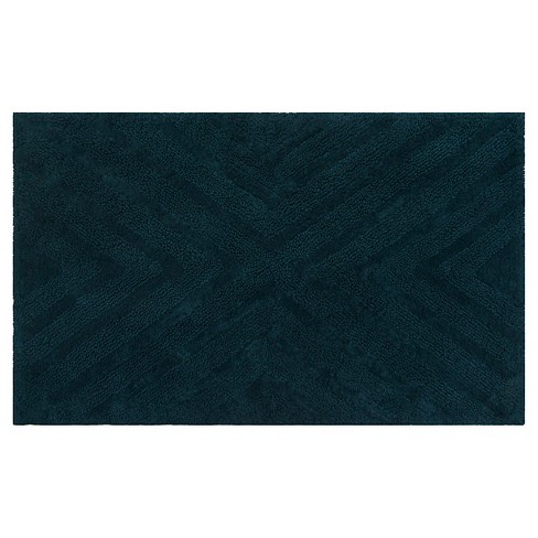 Textured Pattern Bath Rug Dark Green Project 62 Nate Berkus