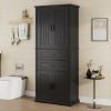 Sapphtopaz Storage Cabinet with Multi-Functional Storage,Bathroom Cabinet with 2 Drawers and Adjustable Shelf,Tall Cabinet for Bathroom,Kitchen - 2 of 4