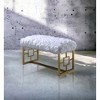 TiramisuBest Modern Lift Top Storage Bench with Pull-out Bed 1pc Dark Blue Velvet Tufted Solid Wood Furniture--Dark Blue - 4 of 4