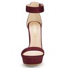 Allegra K Women's Open Toe Platform High Block Heel Ankle Strap Sandals - 3 of 4