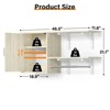 Aheaplus Wall Cabinet with Hanging Rods, Bathroom Cabinet with Door & Shelf Tower, Laundry Cabinet with Shelves - 2 of 4
