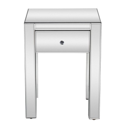 Glam Wood Accent Table Clear - Olivia & May