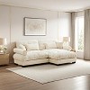 Christopher Knight Home Alger 93.7" Oversized Velvet L-Sectional Sofa With Ottoman - 2 of 4