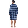 Ashford & Brooks Mens Flannel Plaid Long Sleep Shirt Henley Nightshirt - 4 of 4
