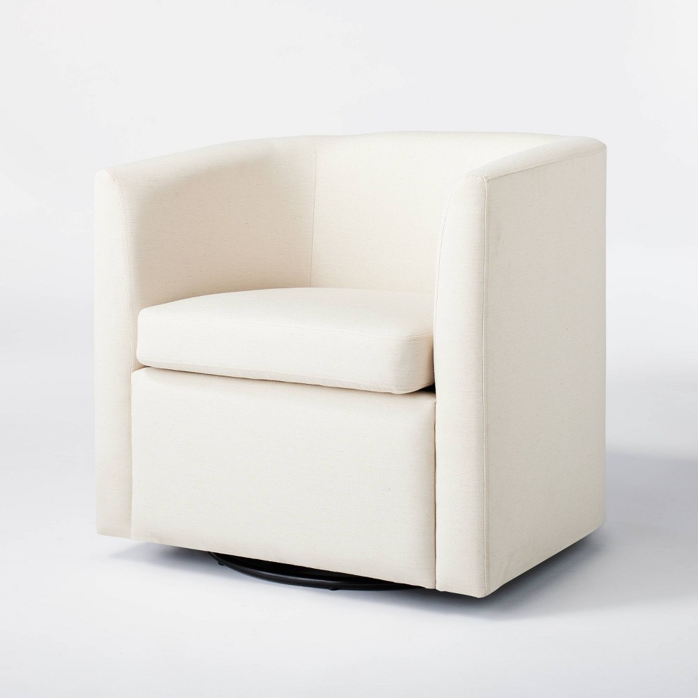 Vernon Swivel Accent Chair Natural Linen - Threshold™ designed with Studio McGee