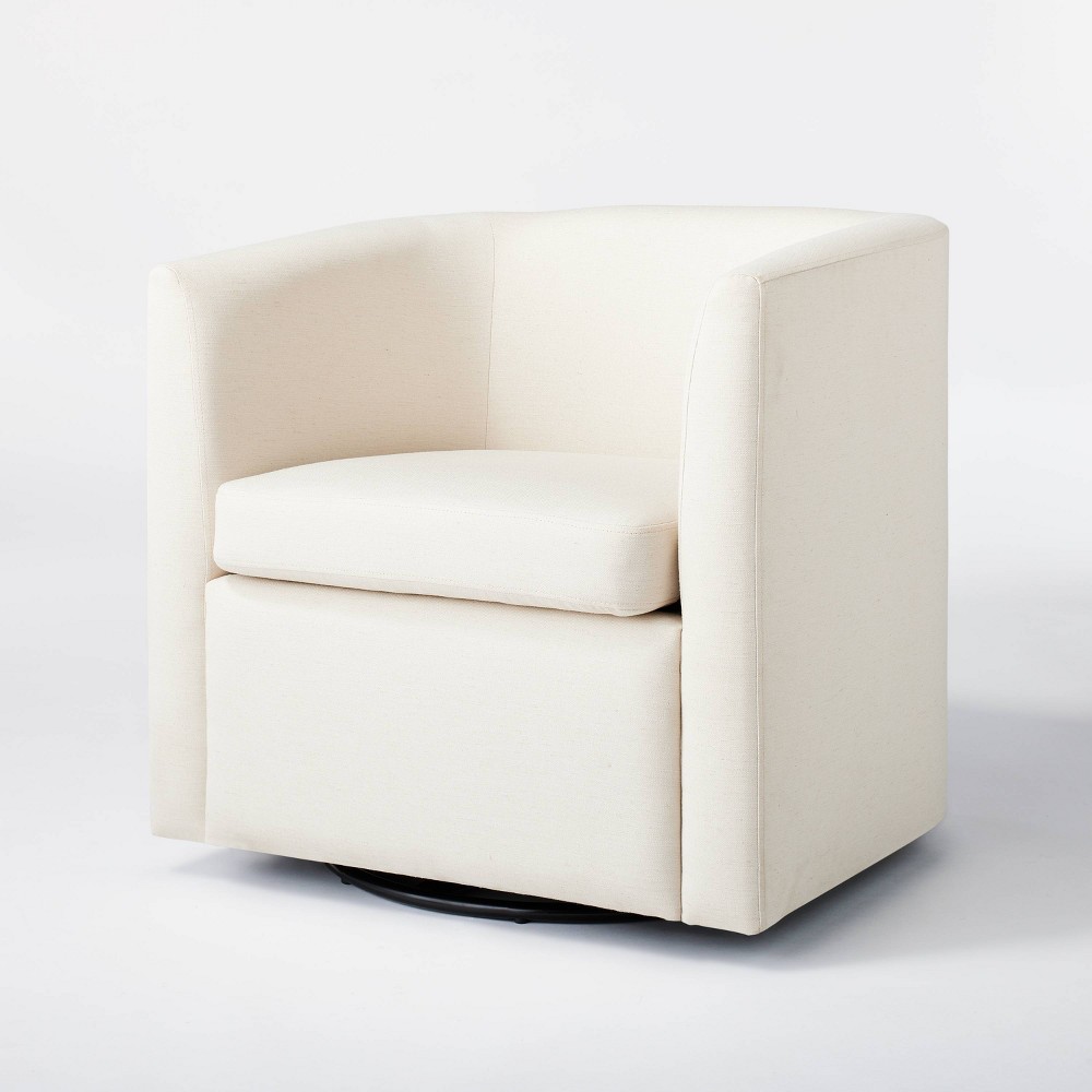 Vernon Swivel Accent Chair Natural Linen - Threshold™ designed with Studio McGee