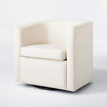 Vernon Upholstered Barrel Swivel Accent Chair - Threshold™ designed with Studio McGee