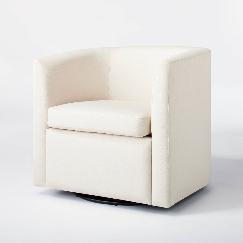 Vernon Upholstered Barrel Swivel Accent Chair - Threshold™ designed with Studio McGee, 1 of 10