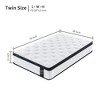 Runesay 12" Hybrid Mattress with 7-Zone Support, Cooling Memory Foam & Pocketed Coils - 2 of 4