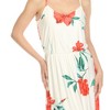 Women's Floral Strap Maxi Dress with Side Slit and Pockets - White Mark - 4 of 4