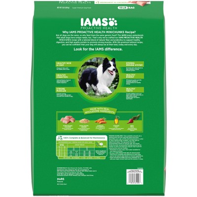 IAMS Proactive Health Minichunks Chicken and Whole Grain Dry Dog Food - 15 lbs