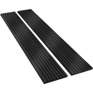Vipbear 2 Pack 93.5" X 12.6" Wood Slat Acoustic Panels,Noise Reduction, 3D Textured Panel For Ceiling And Wall, Brown/Black/Beige - 1 of 4