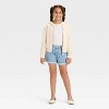 Girls' Relaxed Fit French Terry Zip-Up Hooded Sweatshirt - Cat & Jack™ - 3 of 3
