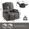 NicBex Recliner Chair Oversized Rocking Chair Massage Chair with Heating with USB Ports and 2 Cup Holders for Living Room - 4 of 4