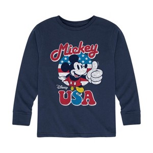 Boys' - Disney - Americana Long Sleeve Graphic T-Shirt - 1 of 4