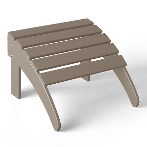 WestinTrends All-Weather Outdoor Patio Poly Adirondack Ottoman Footrest - 1 of 4