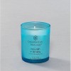 Frosted Glass Nourish + Renew Lidded Jar Candle Light Blue - Mind & Body by Chesapeake Bay Candle - 4 of 4