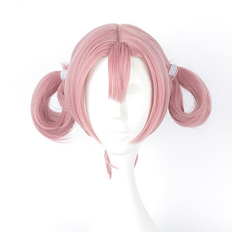 Unique Bargains Women's Wigs 14" Pink with Wig Cap, 2 of 7