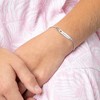 Girls' Heart Cutout Link ID Bracelet Sterling Silver - 5.5" - In Season Jewelry - 2 of 3