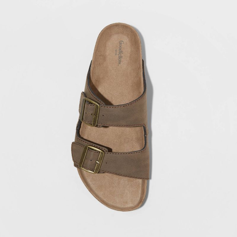 Men's Ashwin Two Band Footbed Sandals - Goodfellow & Co™, 4 of 5