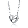 Guili Minimalist Heart Pendant Necklace in White, Gold, or Rose Gold – Delicate, Versatile Accessory for Layering or as a Sentimental Gift - 2 of 2